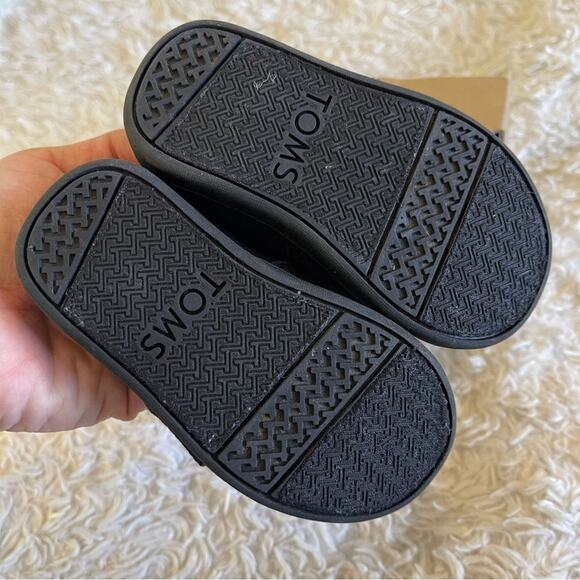 Tom’s Baby Canvas Classic Shoe Black Size 5 - Picture 5 of 6